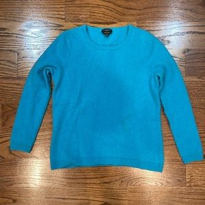 Shrunken Talbots 100% cashmere sweater in sky blue - size L petite, now S or XS